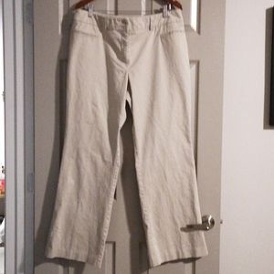 Khaki high rise slacks
